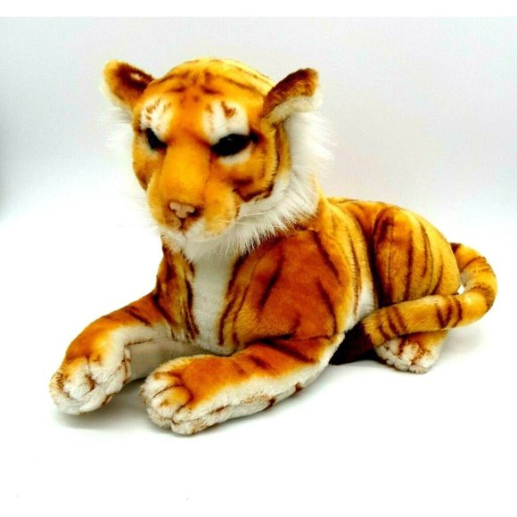 Bengal Tiger Six Flags Stuffed Animal Plush Toy Theme Park Collectable Orange - Picture 1 of 12